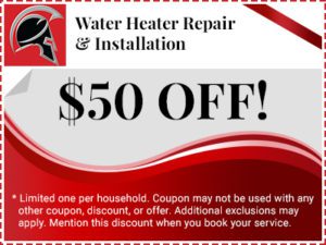 $50 off water heater repair coupon