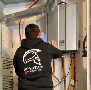 Jeff working on tankless