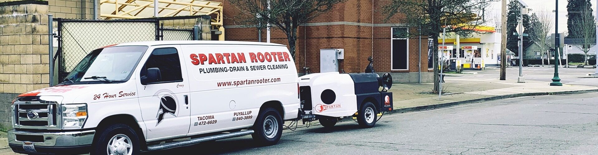 Spartan Plumbing Inc. Truck in Fife, WA