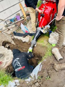 Sewer lining machine