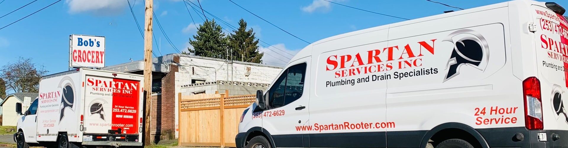 Spartan Plumbing Inc. Truck in Yelm, WA