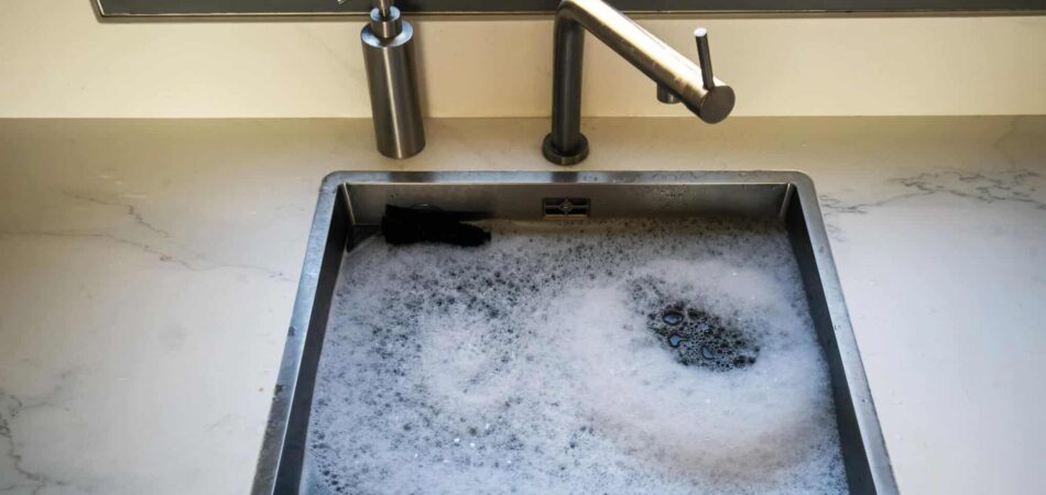 clogged kitchen sink