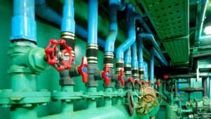 focus-at-red-gate-valves-with-pipelines-of-main-water-supply-system