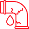 plumbing pipe leak icon